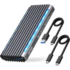 GENERICO - Case USB-C y USB 3.0 a SSD NVMe M.2 Encore Aluminio