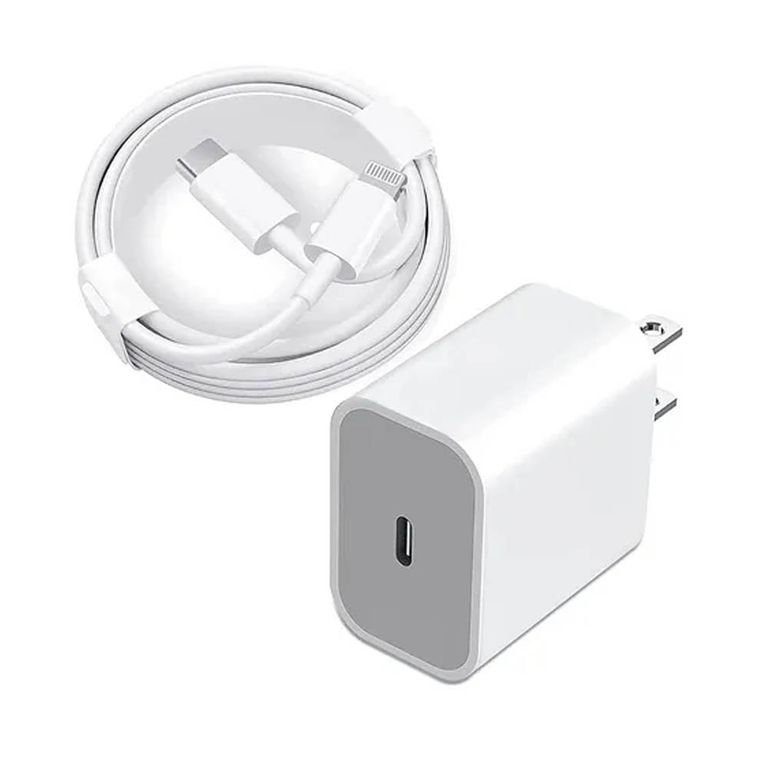 Combo Adaptador 20W y Cable Tipo C a Lightning para iPhone