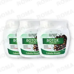 BIOAQUA - PACK 3 BOTOX CAPILAR CABELLO RIZADO FLOWER SECRET 1500ML