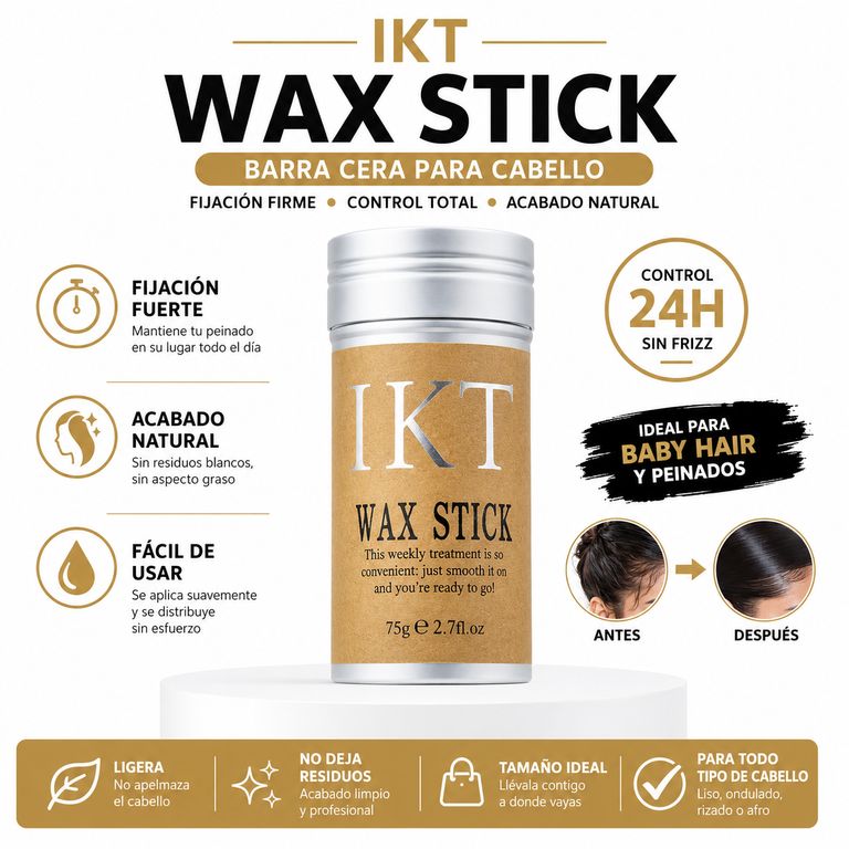 BARRA CERA PARA CABELLO IKT WAX STICK 75G