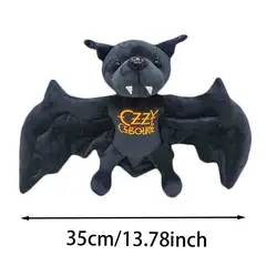 GENERICO - Peluche murciélago Ozzy Osbourne de 35cm decoración de ambiente gris