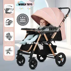 BABY - Coche Cuna Mango Reversible «LITTLE NANCY» con Bolso Pink