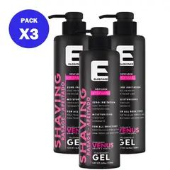 ELEGANCE - Pack x3 Gel de Afeitar Venus SweetFloral 500 ml -