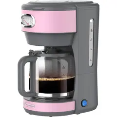 WESTINGHOUSE - Cafetera eléctrica 10 tazas Retro WH rosado