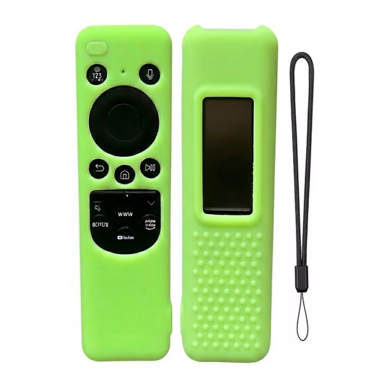 Funda protector para Control Samsung solar 2025 Verde fosforescente