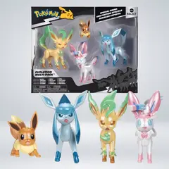 JAZWARES - FIGURAS POKEMON SELECT PACK 4 EVOLUCION EEVEE