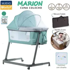 EBABY - Cuna Colecho Altura Graduable Marion Verde