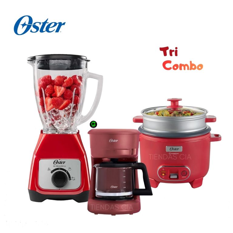 TriCombo Licuadora BLSTKAGRRD + Cafetera y Olla Arrocera