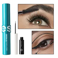 ESIKA - Rímel Máscara de pestañas MEGA TUBING Extensions + delineador líquido punta plumón negro ésika