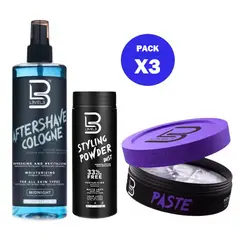 GENERICO - PACK 3 CERA CABELLO, AFTER SHAVE Y POLVO TEXTURIZADOR L3VEL 3