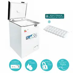 WOLFF - - Congeladora de 100L WF100 + Bandeja de cubitos para hielo