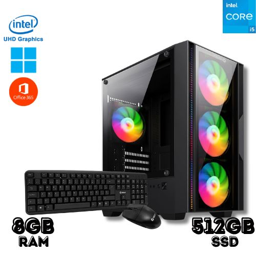 PC Para Oficina Core I5 8GB Ram 512gb Ssd con Case Gamer