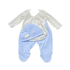 ANTONIO JUAN - Ropa Para Muñecas Reborn 42 cm - Pijama Celeste