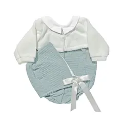 ANTONIO JUAN - Ropa Para Muñecas Reborn 42 cm - Body Verde y Chompita