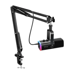 FIFINE - Microfono Gamer AM8T Con Soporte Brazo Incluido Negro