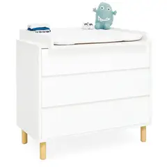 GENERICO - Comoda Cambiador para Bebé Infantil Luana Blanco Nice Home
