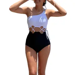 LIMA BIKINI - Ropa De Baño Entera Mujer Cintura Cruzada