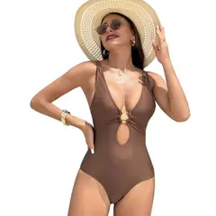 LIMA BIKINI - Ropa De Baño Entera Mujer Apertura Abdomen