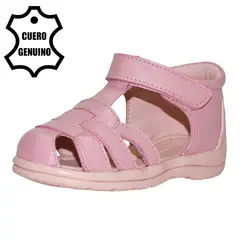 BRUNO KIDS - SANDALIA PIBE PARA NIÑA DE CUERO FLAMENGO PRIMEROS PASOS