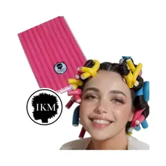 GENERICO - Tubos Flexi Rods Ruleros Flexibles para rizos en cabello natural y extensiones en Rosado