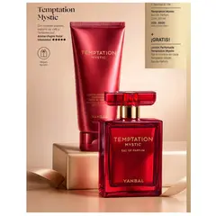 YANBAL - Set Perfume TEMPTATION MYSTIC 50ml + Loción Perfumada de Regalo - Alta concentración