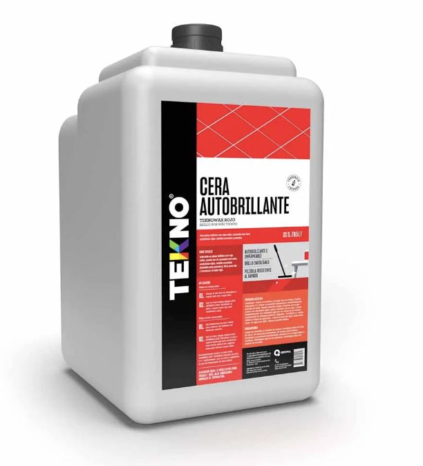 CERA TEKNO GALON 4LT AUTOBRILLANTE ROJO