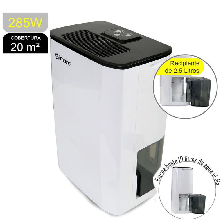 Deshumedecedor Eléctrico 10L 20m2 DHM-1002
