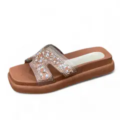 GENERICO - Sandalia Mujer 1431L-48 Mica H Color Caramelo