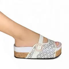 GENERICO - Sandalia Mujer 1431L-50 Abl Plataforma 7 Color Blanco