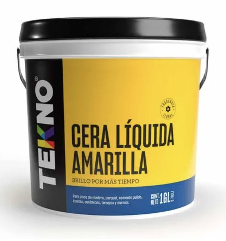 CERA TEKNO BALDE 4LT PASTA AMARILLO