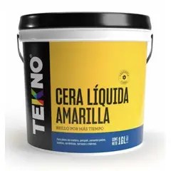 GENERICO - CERA TEKNO BALDE 4LT PASTA AMARILLO