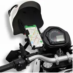 GENERICO - Soporte Celular para Moto con Casco Diseño Oso Protección Solar y Lluvia