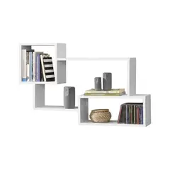 PELIKANO - Repisa Select Flotante Melamina 87x54x18cm Blanco