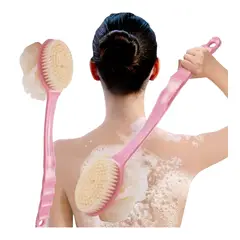 GENERICO - Cepillo de Masaje Ergonómico 2 Funciones Baño y Ducha