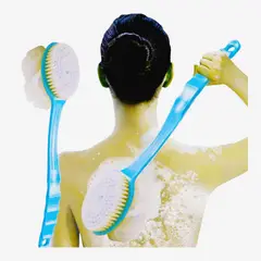GENERICO - Cepillo de Masaje Ergonómico 2 Funciones Baño y Ducha