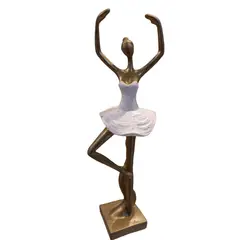 GENERICO - Bailarina Dorada en Pose Clásica