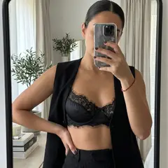 XIRAMA - Brasier Sostén Encaje Sariya Negro