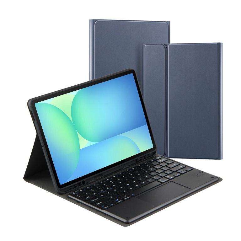 Funda Con Teclado Bluetooth Touchpad para Samsung S10 / S10 FE 10.9 " - AZUL