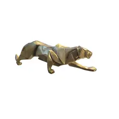 GENERICO - Adorno Decorativo Tigre Dorado Estilo Moderno - Adorno Elegante para Sala Regalo Ideal