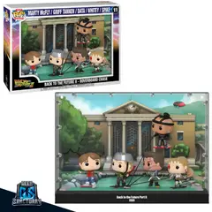 FUNKO - POP DELUXE MOMENT BACK TO THE FUTURE VOLVER AL FUTURO II HOVERBOARD CHASE 11