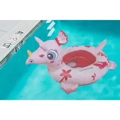 GENERICO - Flotador Inflable con asiento y agarraderas Laterales Rosado