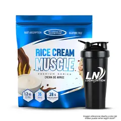 GENERICO - Crema de arroz Bluhealth Nutrition 1.2 kg - Cookie and Cream + Shaker
