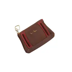 PERRY JHAN - Monedero de Cuero con detalles para Mujer