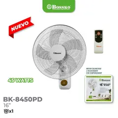BOSSKO - Ventilador BreezeControl 16 con Control Remoto