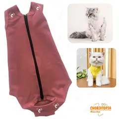 GENERICO - FAJA POST OPERATORIA MASCOTA-PERRA-GATA TALLA L-PALO ROSA
