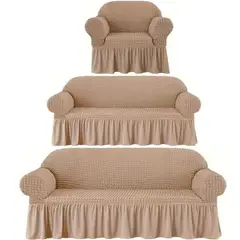 GENERICO - Funda de mueble burbuja 3-2-1 - Color beige