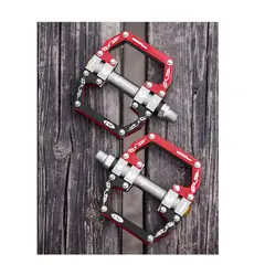 Rockbros - PEDALES PLANOS DE BICICLETA 2010-12SBKS ROJO