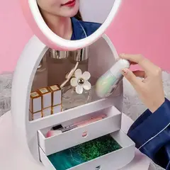 GENERICO - JOYERO CON LUZ LED EN ESPEJO