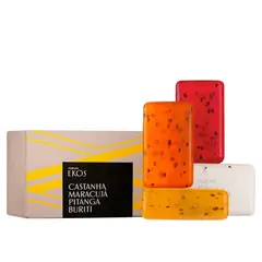 NATURA - Jabones cremoso Exfoliante y Refrescante surtido EKOS