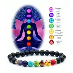 GENERICO - PULSERA 7 CHAKRAS PARA BALANCE ENERGÉTICO